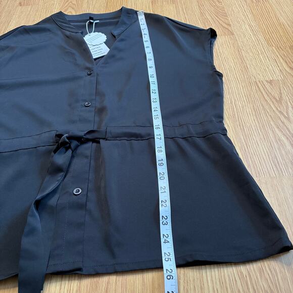 CiciBird Button Down Peplum Blouse - Picture 4 of 7